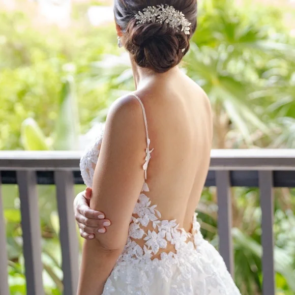 pnina tornai backless wedding dresses Used Pnina Tornai 14940 w/ Veil Wedding Dress
